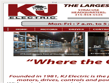 Tablet Screenshot of kjelectric.com